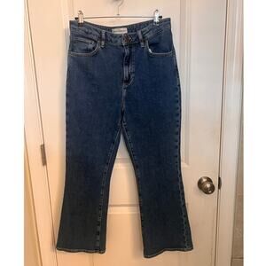Denim Forum Aritzia High Rise Stright Leg Jean 30 Medium Wash Old Money Academia